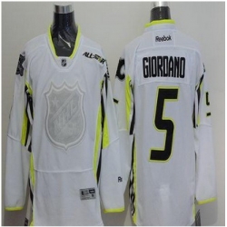 Calgary Flames #5 Mark Giordano White 2015 All Star Stitched NHL Jersey