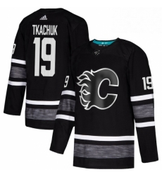 Mens Adidas Calgary Flames 19 Matthew Tkachuk Black 2019 All Star Game Parley Authentic Stitched NHL Jersey 
