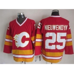 NHL Calgary Flames 25 Joe Nieuwendyk red CCM Throwback Jerseys