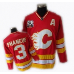RBK hockey jerseys Calgary Flames 30TH jerseys 3# PHANEUF red