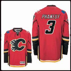 RBK hockey jerseys,Calgary Flames 3# PHANEU red jerseys
