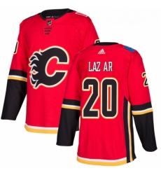Youth Adidas Calgary Flames 20 Curtis Lazar Authentic Red Home NHL Jersey 