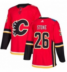 Youth Adidas Calgary Flames 26 Michael Stone Authentic Red Home NHL Jersey 
