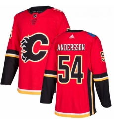 Youth Adidas Calgary Flames 54 Rasmus Andersson Authentic Red Home NHL Jersey 