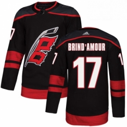 Mens Adidas Carolina Hurricanes 17 Rod BrindAmour Authentic Black Alternate NHL Jerse