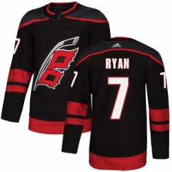 Mens Adidas Carolina Hurricanes 7 Derek Ryan Premier Black Alternate NHL Jersey 