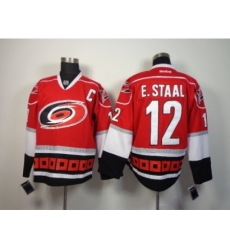 NHL Carolina Hurricanes #12 Eric Staal Red Home Jerseys