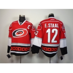 NHL Carolina Hurricanes #12 Eric Staal Red Home Jerseys