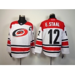 NHL Carolina Hurricanes #12 Eric Staal white Home Jerseys