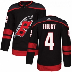 Youth Adidas Carolina Hurricanes 4 Haydn Fleury Premier Black Alternate NHL Jersey 