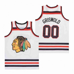 Blackhawks 00 Clark Griswold white Authentic Stitched Jerseys