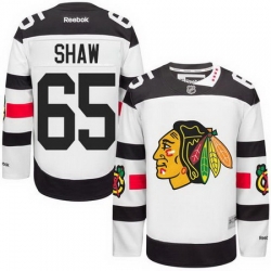 Blackhawks #65 Andrew Shaw White 2016 Stadium Series Stitched NHL Jersey
