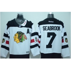 Blackhawks #7 Brent Seabrook White 2016 Stadium Series Stitched NHL Jersey