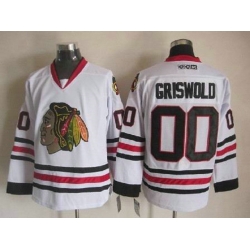 Chicago Blackhawks 00 GRISWOLD white jersey