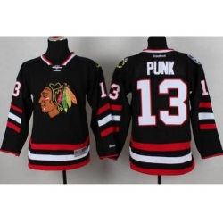Chicago Blackhawks 13 CM Punk Black 2014 Stadium Series NHL Jersey