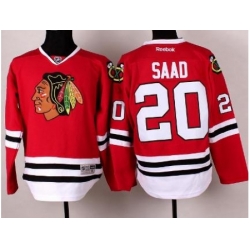 Chicago Blackhawks 20 Brandon Saad Red Hockey NHL Jerseys