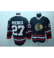 Chicago Blackhawks 27 Jeremy Roenick black jerseys