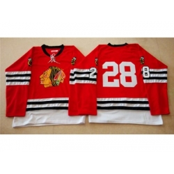 Chicago Blackhawks #28 Steve Larmer Red Mitchell And Ness 1960-61 Stitched NHL Jersey