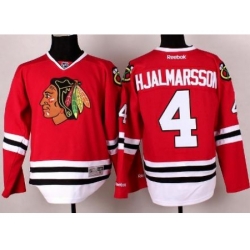 Chicago Blackhawks 4 Nikals Hjalmarsson Red Hockey NHL Jerseys