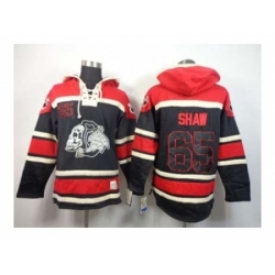 Chicago Blackhawks #65 Shaw red-black[pullover hooded sweatshirt][the skeleton head]
