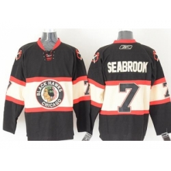 Chicago Blackhawks #7 Brent Seabrook Black New Third Stitched NHL Jersey