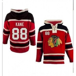 Chicago Blackhawks 88# Patrick kane Red Color Hooded Sweatshirt