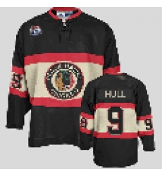 Chicago Blackhawks #9 Bobby Hull Winter Classic Black hockey Jersey