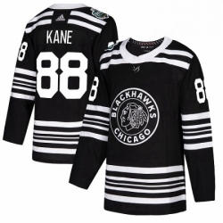 Mens Adidas Chicago Blackhawks 88 Patrick Kane Authentic Black 2019 Winter Classic NHL Jersey 