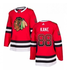 Mens Adidas Chicago Blackhawks 88 Patrick Kane Authentic Red Drift Fashion NHL Jersey 