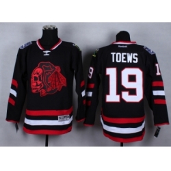 NHL Chicago Blackhawks #19 Jonathan Toews Stitched black jersey[2014 new]