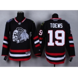 NHL Chicago Blackhawks #19 Jonathan Toews Stitched black jerseys[2014 new]