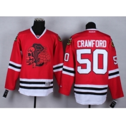 NHL Chicago Blackhawks #50 Corey Crawford Stitched red jersey[2014 new]