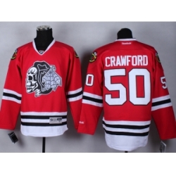 NHL Chicago Blackhawks #50 Corey Crawford Stitched red jerseys[2014 new]