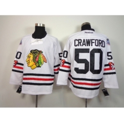 NHL Chicago Blackhawks #50 Crawford 2015 Winter Classic White Jerseys