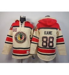 NHL Jerseys Chicago Blackhawks #88 Kane Cream[pullover hooded sweatshirt]