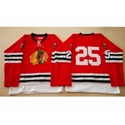 NHL Mitchell And Ness 1960-61 Chicago Blackhawks #25 Noname red Throwback jerseys