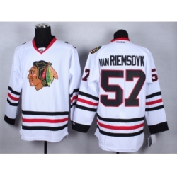 NHL chicago blackhawks #57 vanriemsdyk white jerseys[2014 new]