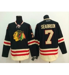 NHL chicago blackhawks #7 Brent Seabrook black jerseys(2015 new classic)