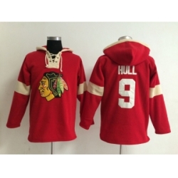 NHL chicago blackhawks #9 hull red jerseys[pullover hooded sweatshirt]
