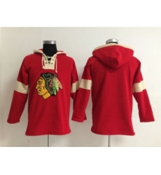 NHL chicago blackhawks blank red jerseys[pullover hooded sweatshirt]