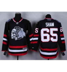 nhl jerseys chicago blackhawks #65 shaw black-1[2014 new stadium][the skeleton head]