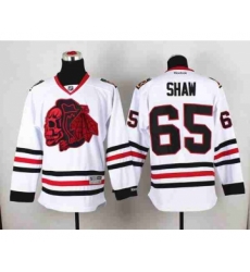 nhl jerseys chicago blackhawks #65 shaw white[the skeleton head]