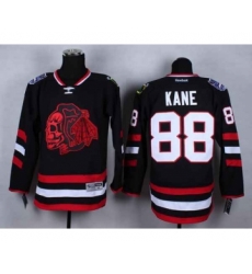 nhl jerseys chicago blackhawks #88 kane black-1[2014 Stadium Series][the skeleton head]