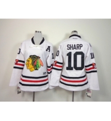 NHL Women chicago blackhawks #10 Patrick Sharp white jerseys(2015 new classic)