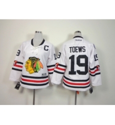NHL Women chicago blackhawks #19 Jonathan Toews white jerseys(2015 new classic)