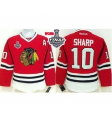 women nhl jerseys chicago blackhawks #10 sharp red[2015 stanley cup][patch A]