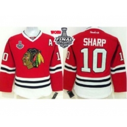 women nhl jerseys chicago blackhawks #10 sharp red[2015 stanley cup][patch A]