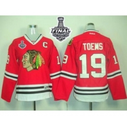 women nhl jerseys chicago blackhawks #19 toews red[2015 stanley cup][patch C]