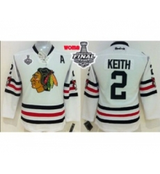 women nhl jerseys chicago blackhawks #2 keith white[2015 winter classic][2015 stanley cup][patch A]