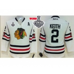 women nhl jerseys chicago blackhawks #2 keith white[2015 winter classic][2015 stanley cup][patch A]